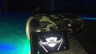 JBL Xtreme in the closed swimming pool BASS TEST (Vol. 100%)