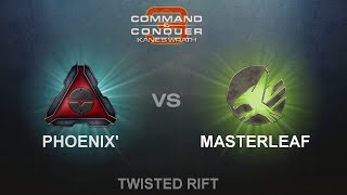 C&C3: Kane's Wrath 1v1 - Phoenix (MoK) vs. Masterleaf (ST)