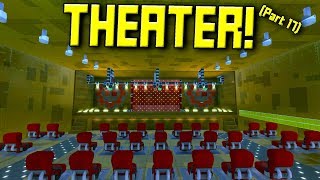 GIANT THEATER and MORE! (Suspended Mountain Base Part 17) - Scrap Mechanic Gameplay