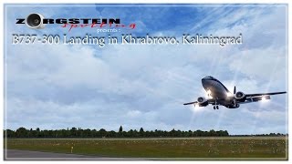 B737-300 Landing in Khrabrovo, Kaliningrad