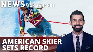 American skier sets record with 6th world title