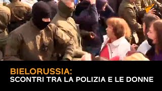 Bielorussia, scontri tra la polizia e le donne