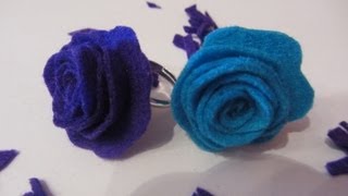 Cómo hacer un anillo con rosa. How to make a ring whit rose.