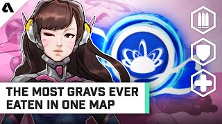 Most Gravs Ever Eaten In One Map - Pro Overwatch Analysis | Behind The Akshon