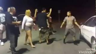 Street fight outside strip club