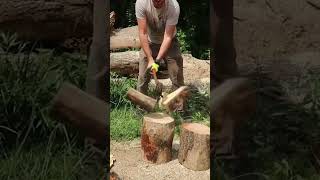 Next Level Splitting Axe! ???? #shorts