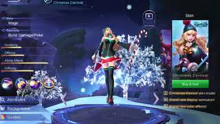 Mobile Legend Bang Bang: Odette Christmas Carnival Skin ( Review )