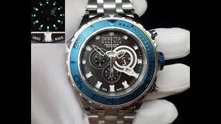Invicta 80630 Reserve Blue Silver Black MOP Swiss Made