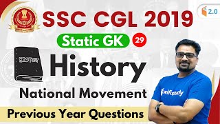 1:00 PM - SSC CGL 2019 (Tier-I) | GK by Ankit Sir | History PYQ National Movement (राष्ट्रीय आंदोलन)
