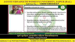Jayoti Vidyapeeth - Faculty of Engineering and Technology - Hypothyroidism