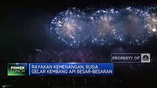 Pesta Kembang Api Ramaikan Perayaan Hari Kemenangan Rusia