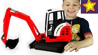 Машинки Bruder Экскаватор Распаковка игрушки Kids Bruder toys unboxing
