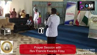 Rev Francis Kwadjo Fosu Heals a man with severe stomachache during prayer session