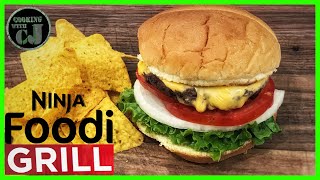 NINJA FOODI GRILL CHEESEBURGER! | Ninja Foodi Grill Recipes