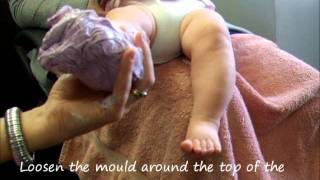 3D Baby Casting - alginate mould of foot demo by Creative Casting