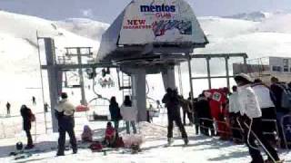 Skiing in Faraya, Lebanon ...Wardeh Domain