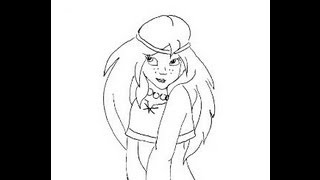 Alenka wife of Russian heroes How to draw a easy? Алёнушка жена русского богатыря Ильи Муромца