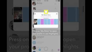 Idea #262: Tap on up arrow of your Snapchat Story to add to your Highlights permanently 9.2.2016
