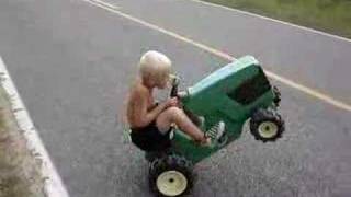 Tre's Tractor Wheelie