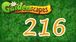 Gardenscapes level 216 Walkthrough