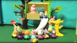 Мультфильм игрушками Свинка Пеппа Peppa Домик на дереве
