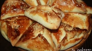 Быстрая самса из слоеного теста с говяжьим фаршем