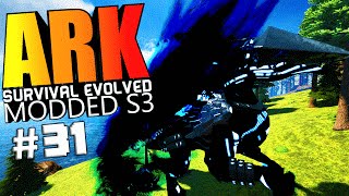 ARK Survival Evolved - PRIMORDIUS DRAGON VS ALL WARDENS, GIGA LASER Modded #31 (ARK Mods Gameplay)
