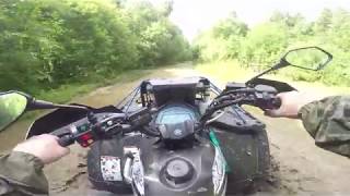 ОДЕЛ НА БАТЮ gopro, А ТАМ!... Жесть! Батя оффроудит на квадроцикле CF moto X5 h.o. eps