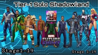 Solo !! Shadowland only Tier-1 Stage1-19 - Marvel Future Fight
