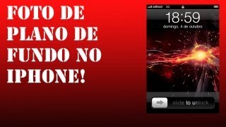 Como colocar uma foto de plano de fundo no iPhone!
