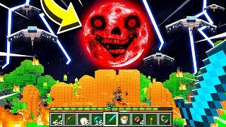 SURVIVING A BLOOD MOON in MINECRAFT!
