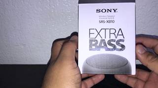 Sony SRS-XB10 Unboxing