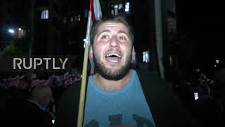 Georgia: 'United National Movement' supporters hold protest in Zugdidi