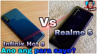 Realme 5 Vs Infinix Hot 8 | Phone Comparison | Tagalog | Camera Samples |