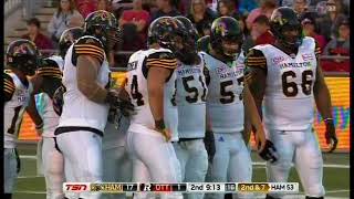 Jeremiah Masoli #8 QB Hamilton Tiger Cats 9Sep2017