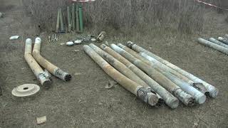 Уничтожение неразорвавшихся боеприпасов, найденных саперами МПЦ ВС РФ в Нагорном Карабахе