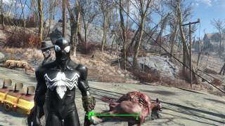 Fallout 4 Mods Spider-man, Venom, Carnage and Black Panther costumes