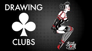 Clubs - BDSM Playing Cards Drawing Process (censored) [KINKY CARDS]