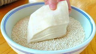 【小穎美食】糯米別包粽子了，加2塊錢餃子皮，比粽子還好吃，上桌孩子搶光光