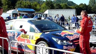 WRC Rallye Germany 2010 - Kimi Räikkönen in service in Birkenfeld 3