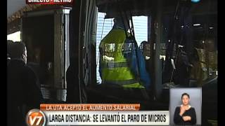 Visión 7: Larga distancia: Se levantó el paro de micros (3)