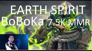 7.5K MMR IG.BoBoKa Earth Spirit Patch 7.05 Gameplay Highlights