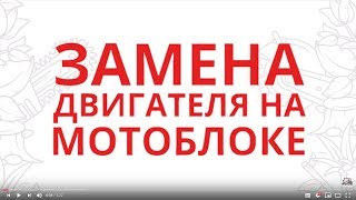 Замена двигателя на мотоблоках и культиваторах - Садовые Механизмы