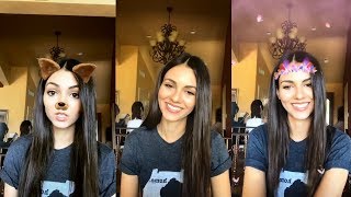Victoria Justice | Instagram Live Stream | 21 September 2017