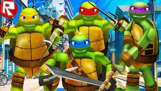 РОБЛОКС ЧЕРЕПАШКИ НИНДЗЯ ПРОТИВ ШРЕДДЕРА В ROBLOX СИМУЛЯТОР ВИДЕО ВЕСЕЛАЯ ИГРА ДЛЯ ДЕТЕЙ