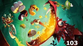 Прохождение Rayman Legends - Назад к Origins - Лакомая земля - Причуды зимней рыбалки - Часть 103
