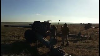 Стрельба из гаубицы 152 мм. Мста-Б (2А65) часть 2
