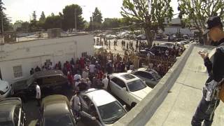 Bikes Over Bang'n Korta-T stopes by The Last Kings Grand Opening of the Flagship store on Melrose