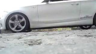 Soundfile 4-Rohr Anlage von insidePerformance im Performance-Look auf einem 125i E82 1er BMW