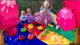 Учим фрукты вместе с Лизой - Детские песенки потешки